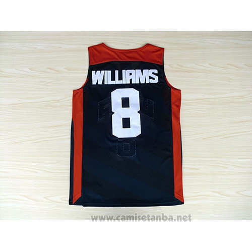 Camiseta USA 2012 Deron Williams #8 Negro